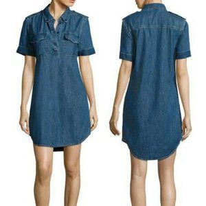 Equipment Femme Rory Light Denim Chambray Shirt Dress